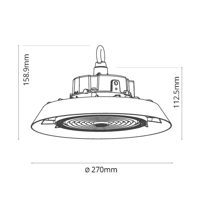 פעמון תאורה מקצועי ועוצמתי "150W "EUROLUX – תמונה 2