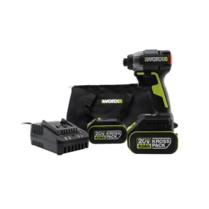 מברגת אימפקט 20V וזוג סוללות WORX - 4A
